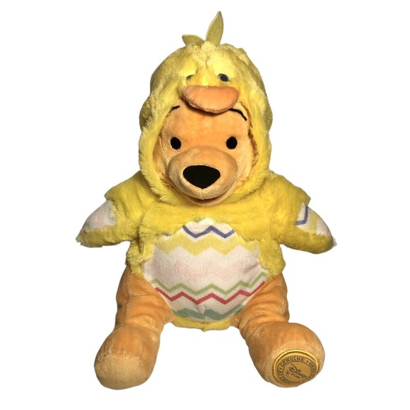 Disney Other - Disney Store EASTER WINNIE THE POOH BEAR AS DUCK 12" Plush STUFFED ANIMAL Toy